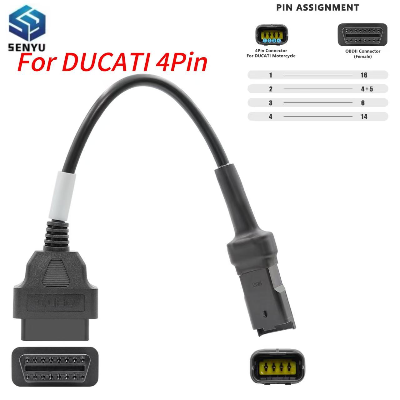 Car Diagnostic Tool - Кабель-удлинитель OBD2 с 4-контактным разъемом для