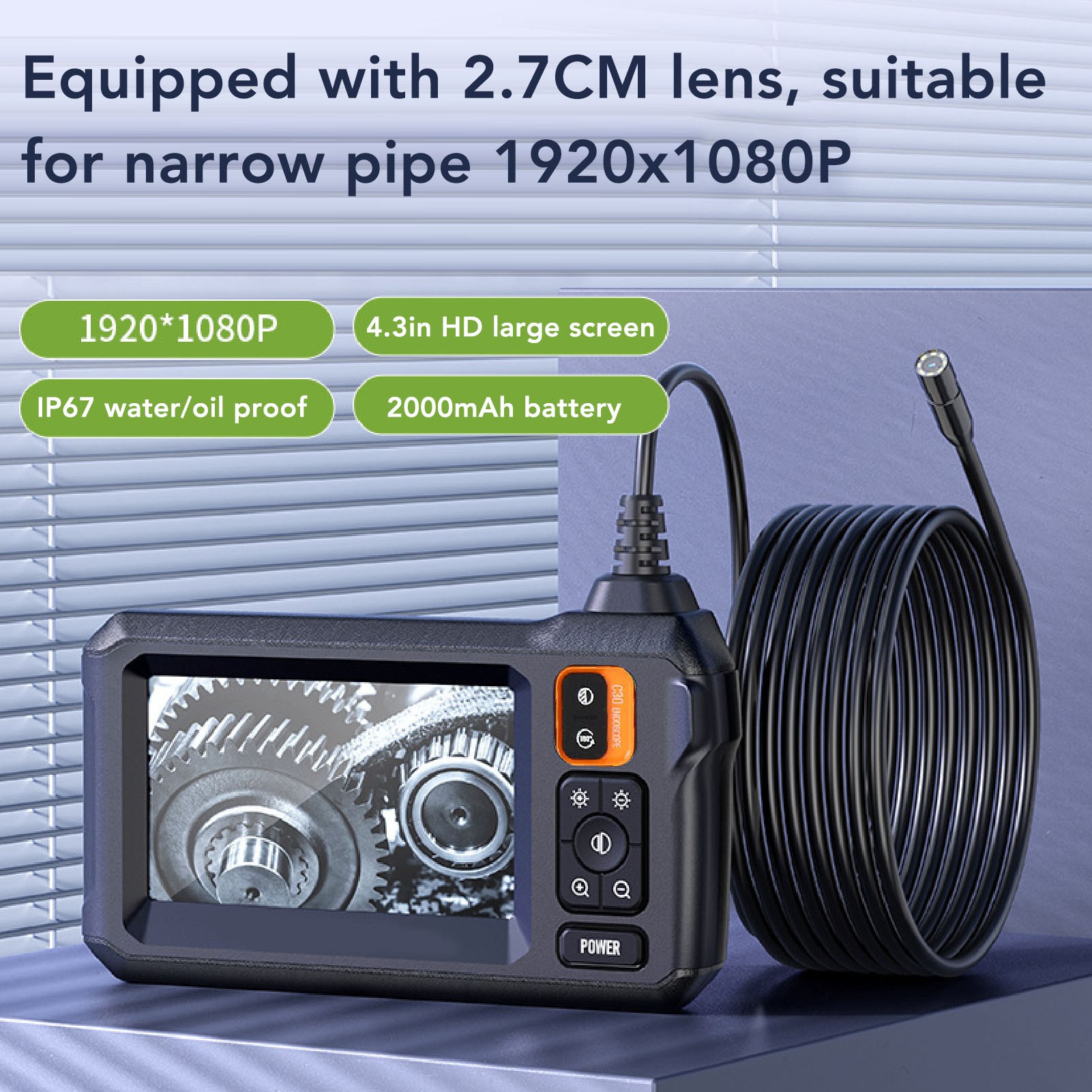 Endoscope Inspection Camera - Промышленный эндоскоп 1080P HD с подсветкой,