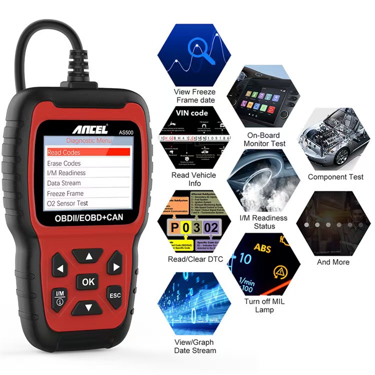Все функции OBDII, многоязычна – обзор и цена Car Diagnostic Tool