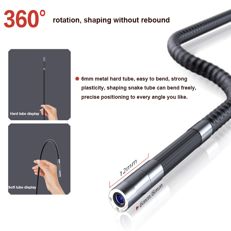 500W HD Pixel 3.9/6/8мм 5 дюйм – обзор и цена Endoscope Inspection Camera